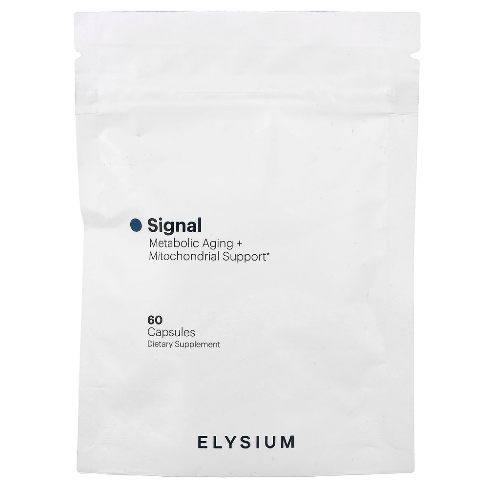 Elysium, Signal, средство для борьбы с метаболическим старением и поддержкой митохондрий, 60 капсул