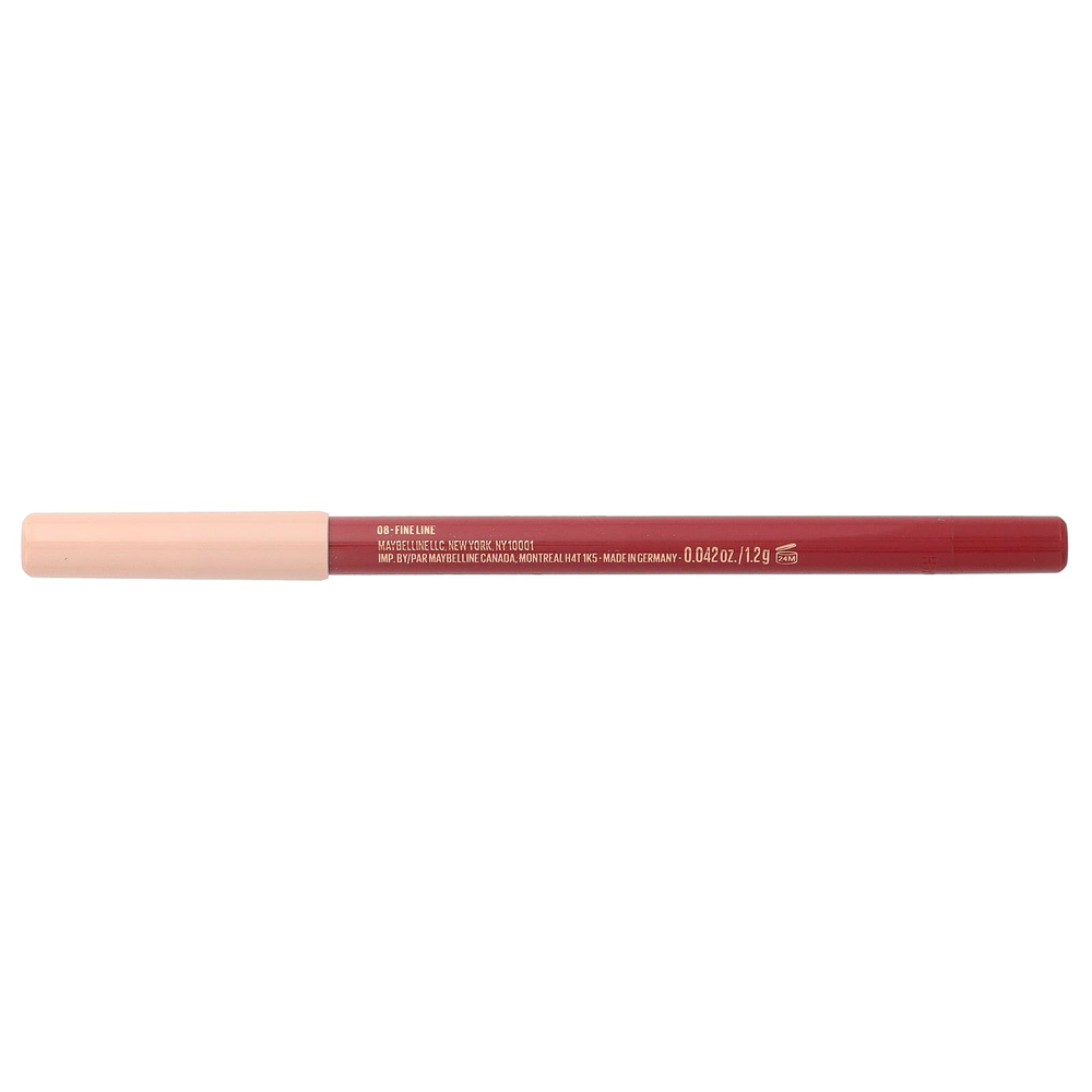 Maybelline, Sport Liner, карандаш для губ, оттенок 08 Fine Line, 1,2 г (0,042 унции)