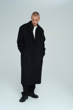 Пальто из шерсти и кашемира | black