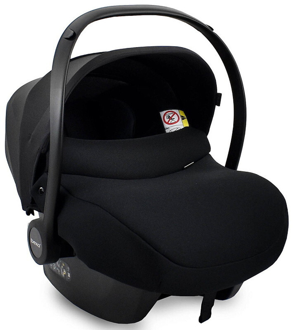 Детская коляска Bexa Ideal Eco 3 в 1 с автокреслом Avionaut Cosmo IE03 черный+т.бежевая кожа