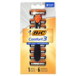 BIC, Комфорт 3`` 1 ручка, 6 картриджей