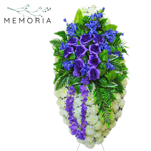 163 Венок ритуальный "Овал" 150 см