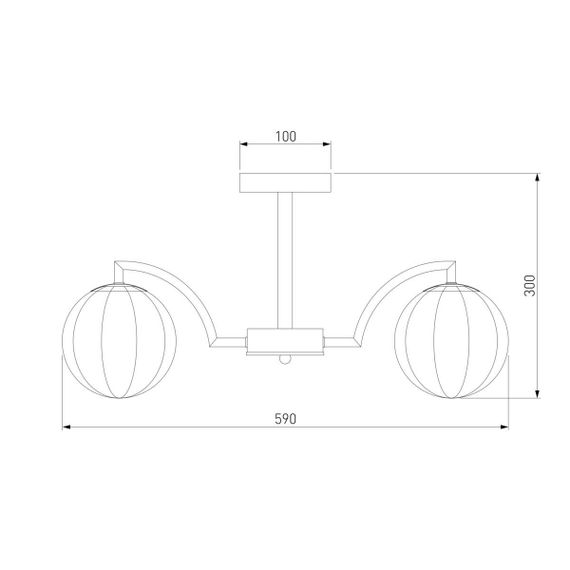 Потолочная люстра Eurosvet Оптима Eden 30178/5 латунь