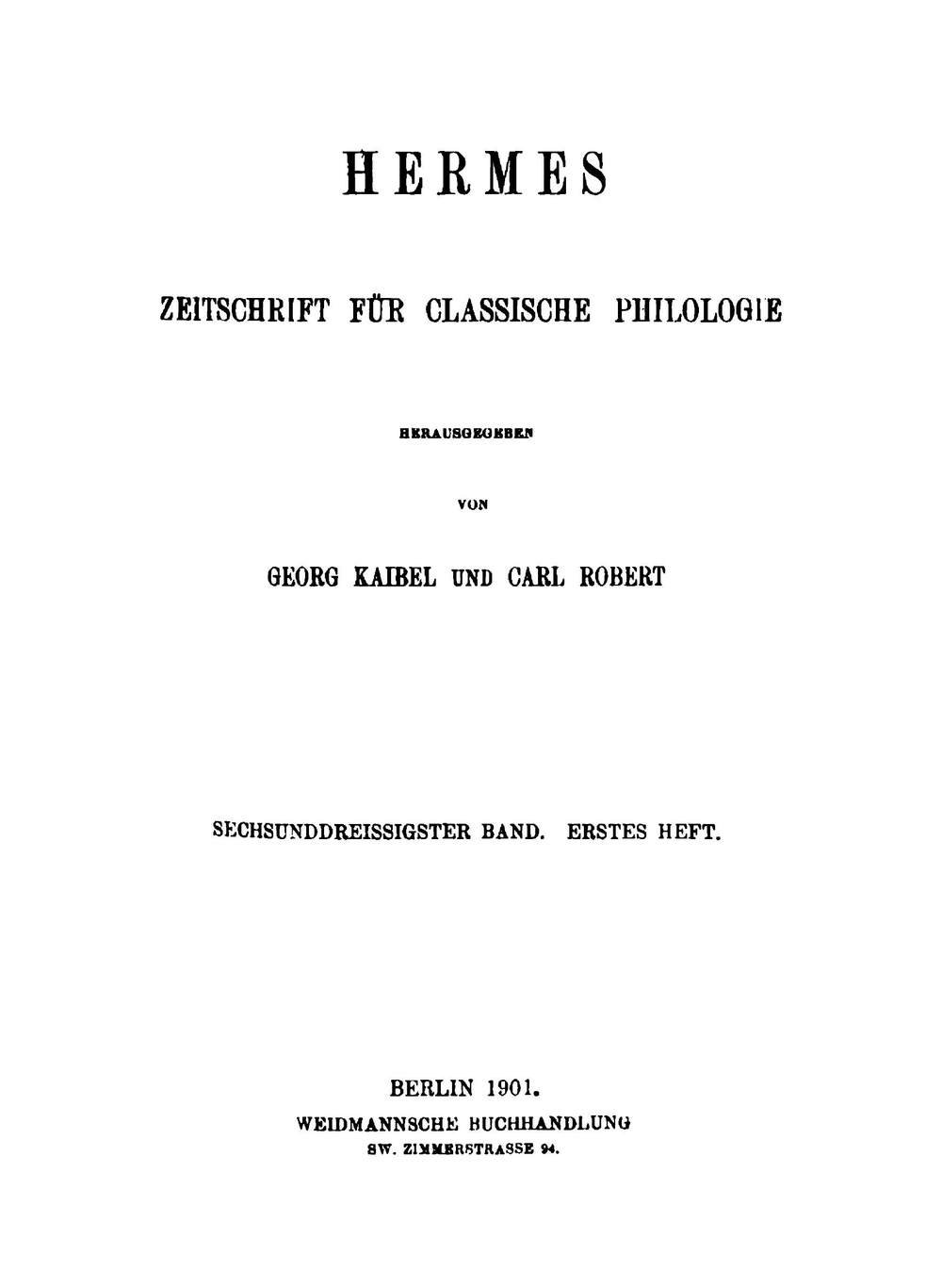 Hermes. Volume 36 | Friedrich Leo