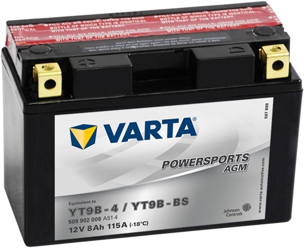 VARTA YT9B-BS аккумулятор