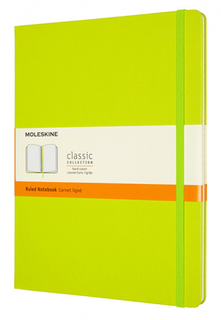 Блокнот Moleskine Classic (QP090C2) XLarge 190х250мм PP 192стр. линейка твердая обложка лайм