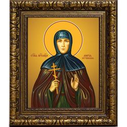 Мария (Лелянова), Гатчинская, монахиня, преподобномученица. Икона на холсте.