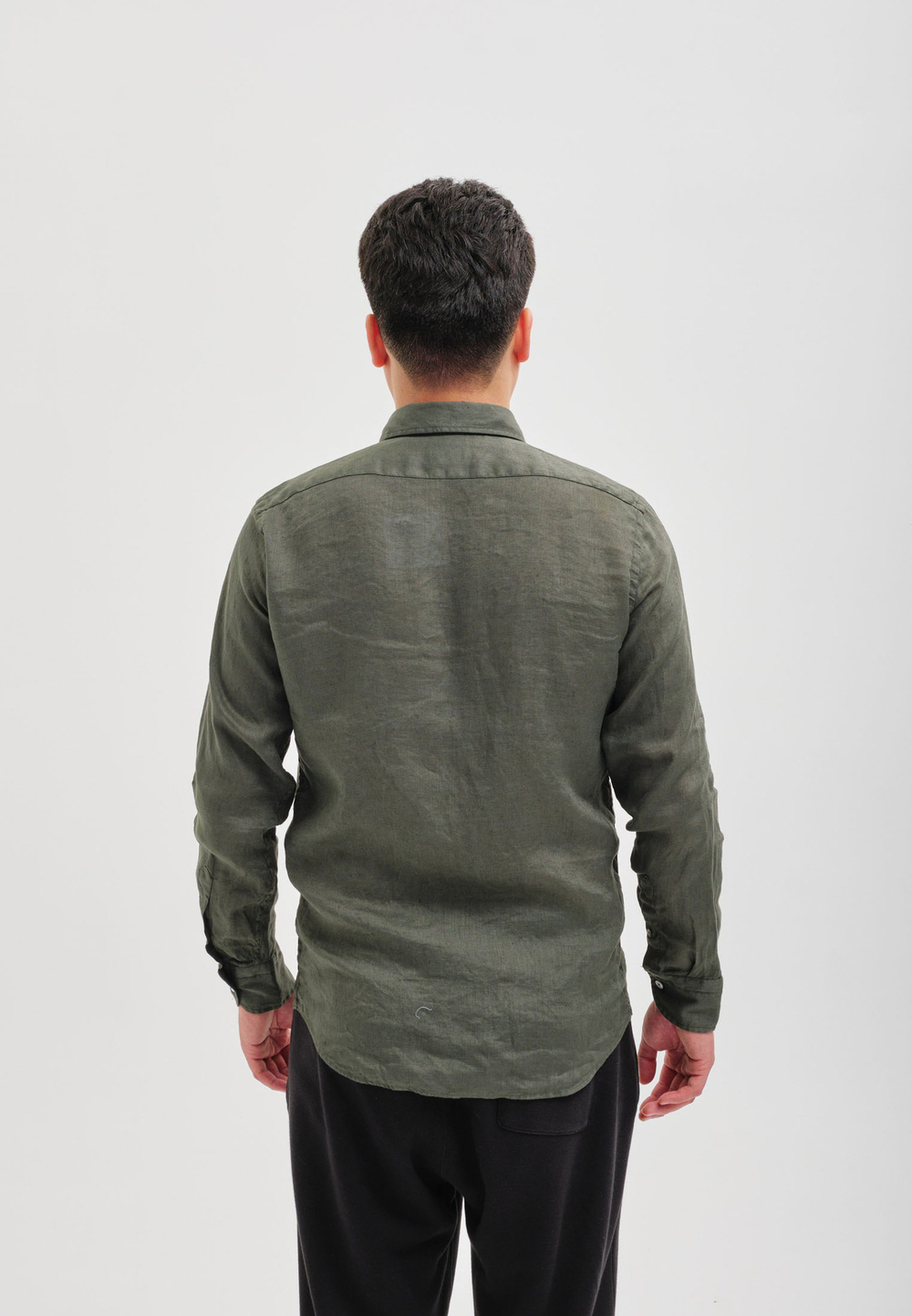 Рубашка мужская Лен KHAKI