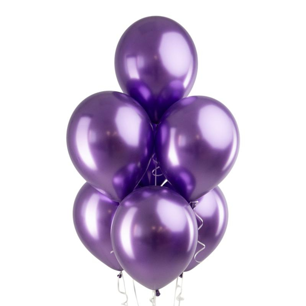 Шар 12" Фиолетовый хром / Luster Purple деко
