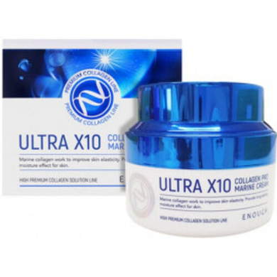 Enough Крем для лица с коллагеном - Ultra X10 collagen pro marine cream, 50мл