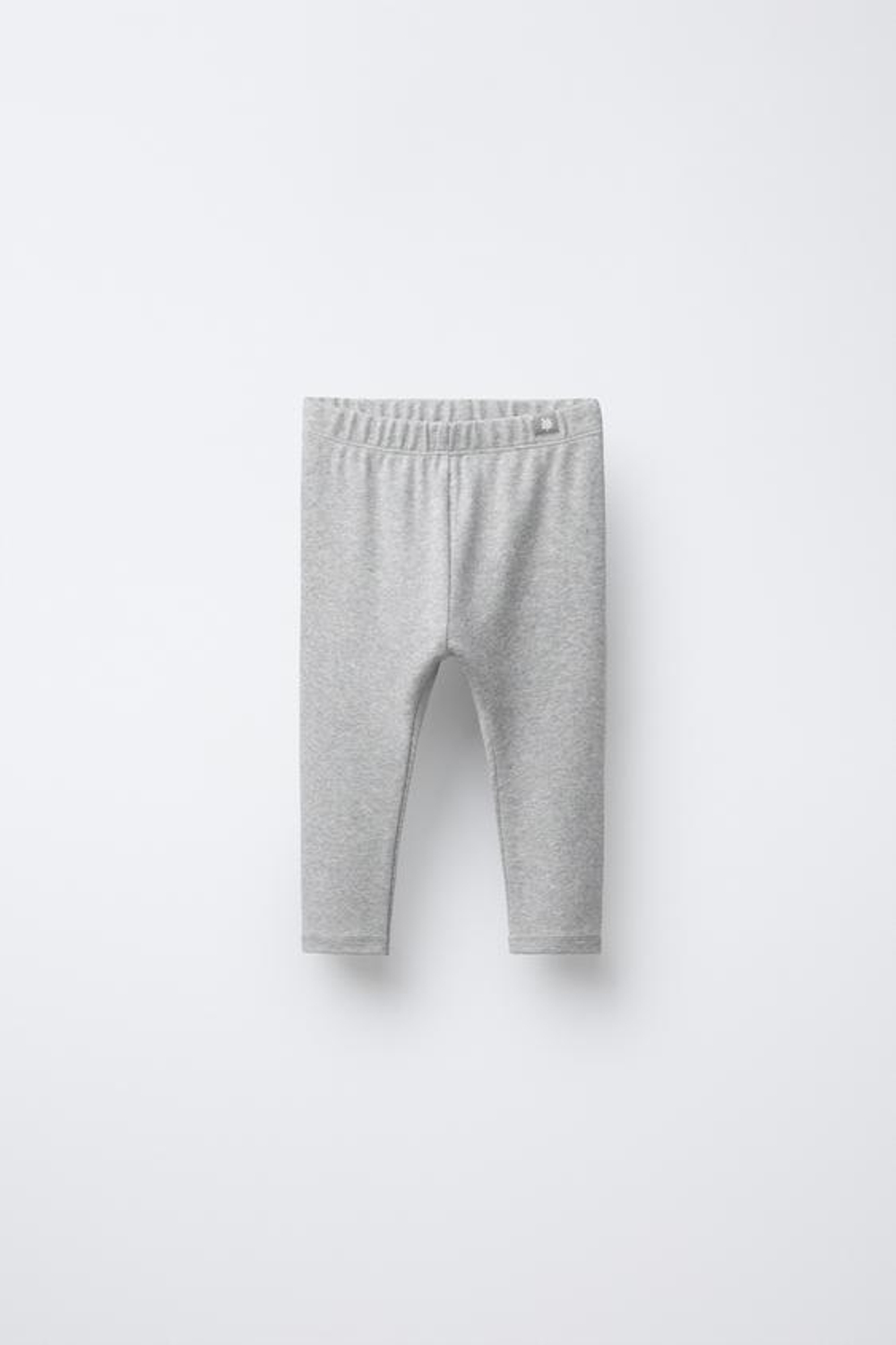 ZARA БАЗОВЫЕ ЛЕГИНСЫ С ЛОГОТИПОМ, СЕРЫЙ