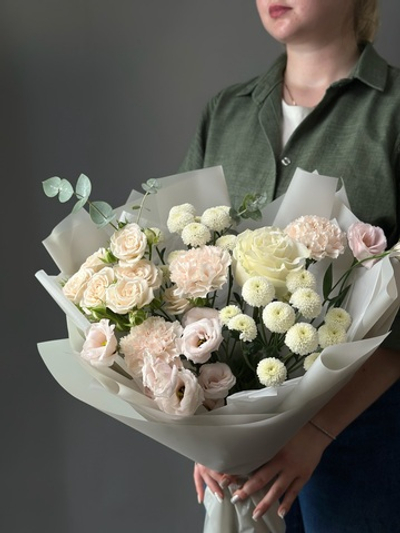 Сборный букет «Крем»