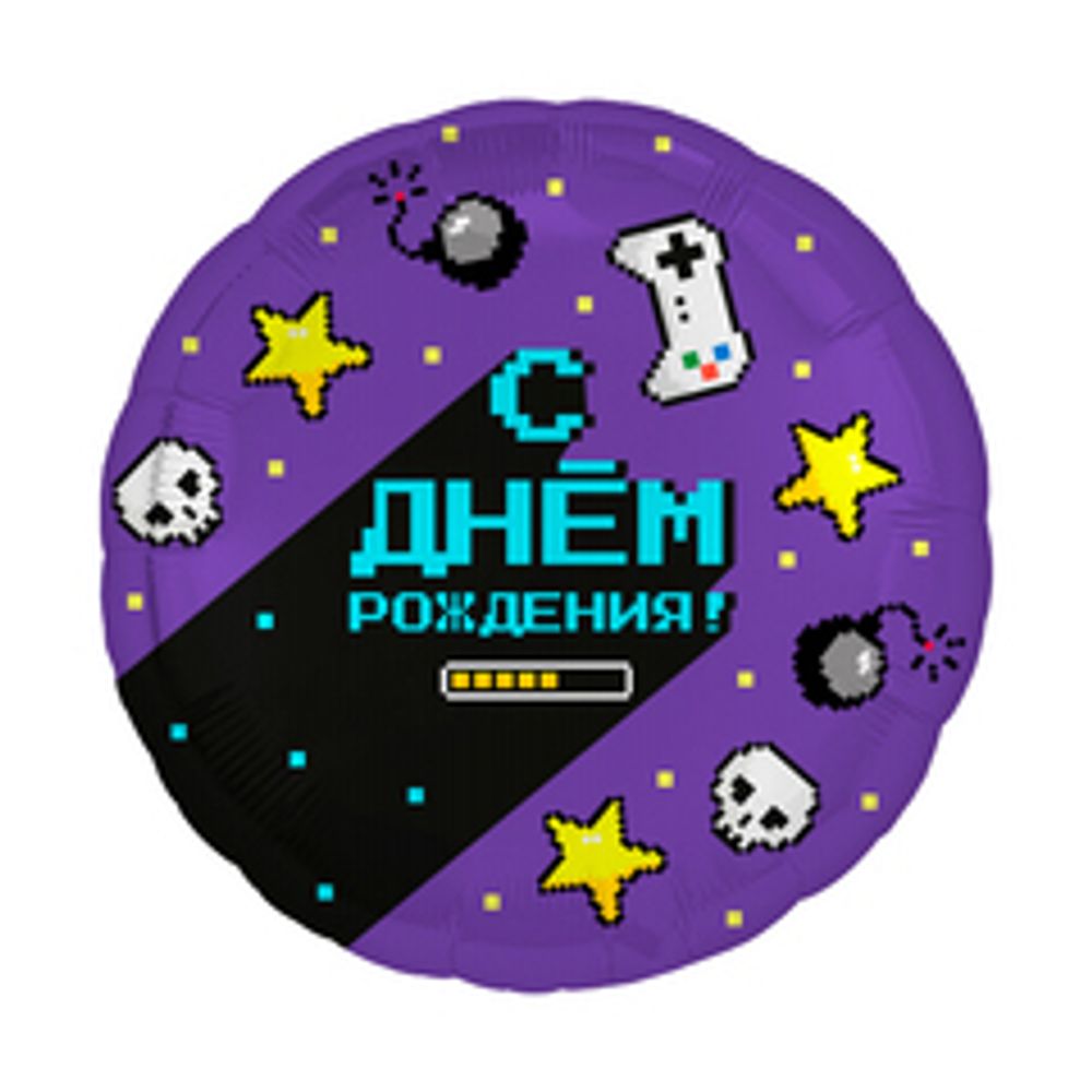 Р 18&quot; РУС Круг Геймер СДР фиолетовый