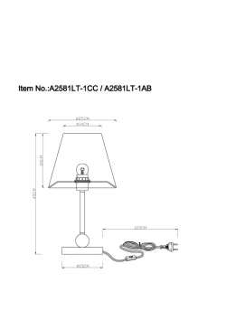 Кабинетная настольная лампа Arte Lamp ELBA