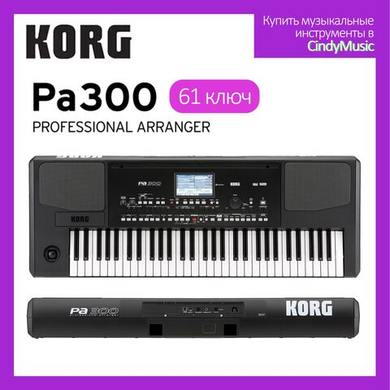 Korg PA300 аранжировщик клавишный синтезатор электронный органПанель управления на английском