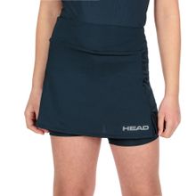 Юбка-шорты тренир. жен. HEAD Club Basic Skort W 814399-NV-M, р.M, 92%полиэстер,8% эластан,т-синий