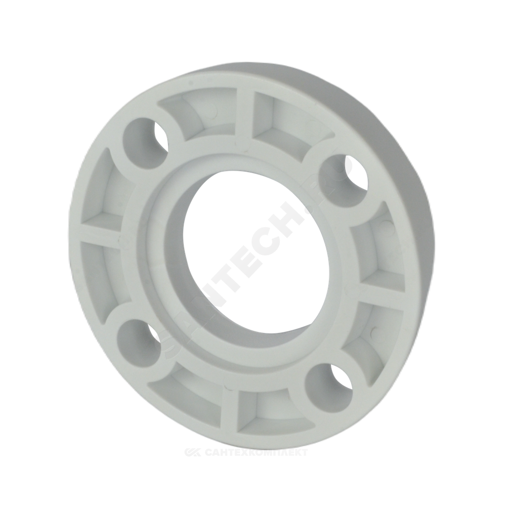 Фланец PP-R белый Ду 65 Ру25 для бурта PP-R Дн 75 VALFEX 10188075