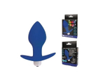 Анальная втулка Sweet Toys с вибрацией синяя 8 см