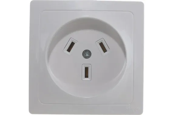 Розетка Systeme Electric Blanca 32А с заземлением белая 30156
