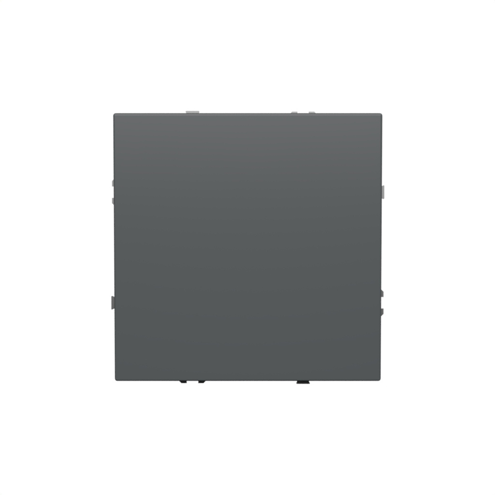 Выключатель встраиваемый VOLTUM S70 одноклавишный 10А, (титан)