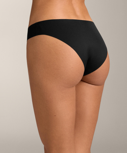 OYSHO Набор из трех пар классических трусов с V-образным вырезом из полиамидной смеси, черный