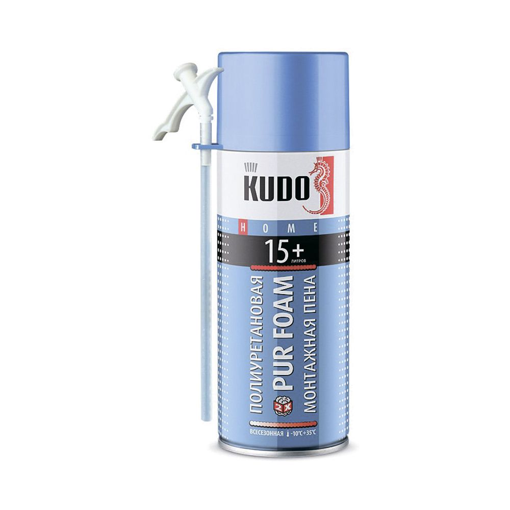 Бытовая монтажная пена Kudo Home 15+, всесезонная, 520 мл