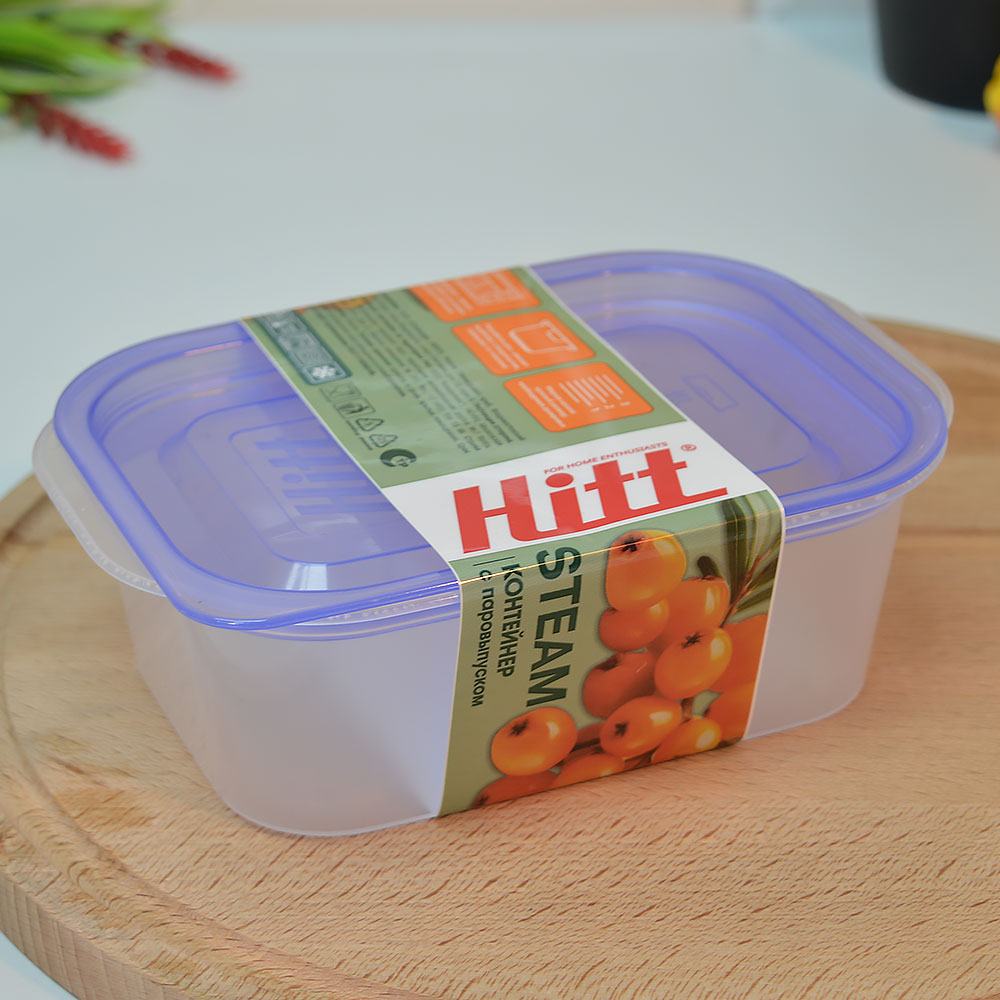 Контейнер для продуктов 0,5л прямоугольный "Hitt"