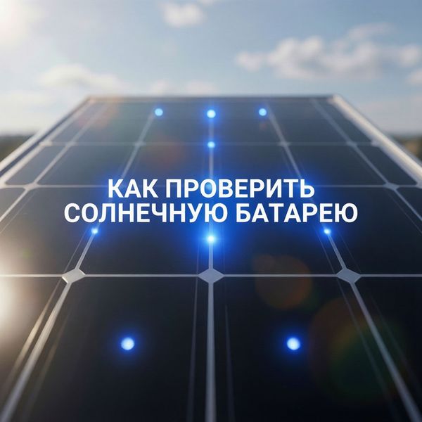 Как проверить солнечную батарею Как проверить солнечную батарею