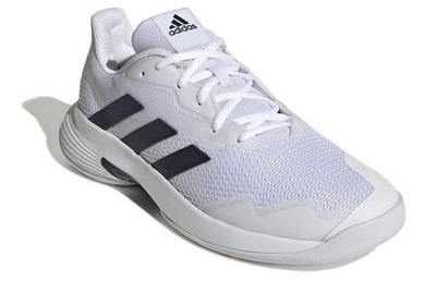 Мужские кроссовки теннисные Adidas CourtJam Control M Carpet - cloud white/team navy/cloud white
