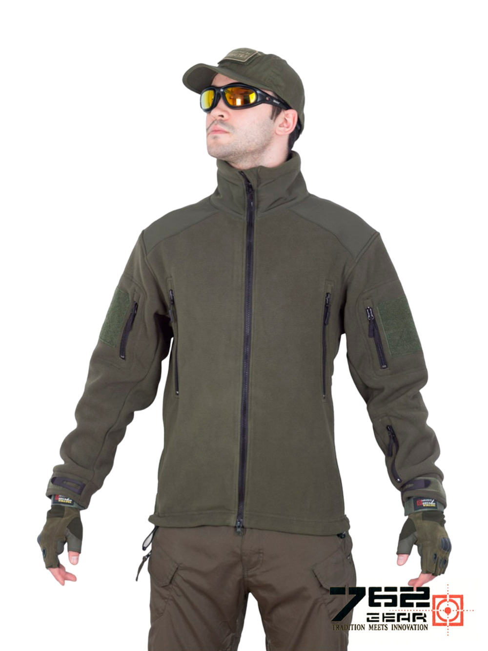 Куртка флисовая Tactica 7.62 Gear Fleece Jacket (1393). Олива