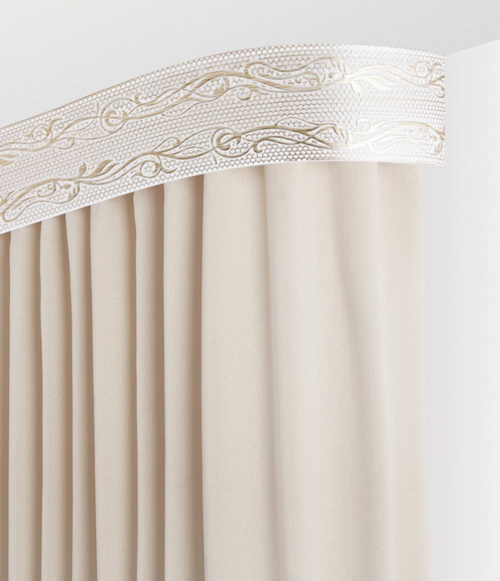 Пластиковый карниз с тиснением Legrand 3-х рядный Элиза 2000 мм