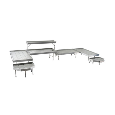 Комплект стеллажей для выкладки растений по периметру зала 6,2х2,85 метра