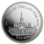 ЛАОС / 500 кип / 2020 год / ТИГР / Ag Серебро / 31.1g
