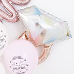 Шар (27"/69 см) Фигура, Кольцо с бриллиантом, Розовое Золото