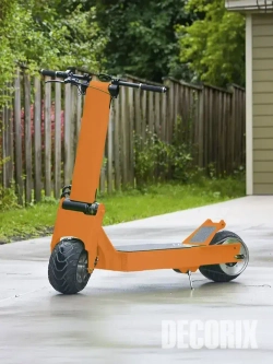 Краска аэрозольная оранжевая флуоресцентная матовая DECORIX - эмаль акриловая в баллончике для любых поверхностей 520 мл