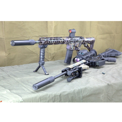ДТКП закрытого типа RD Standart для карабинов CZ 457, CZ 455, Anschutz (.22LR, 1/2"x20) Титан, Русский дракон