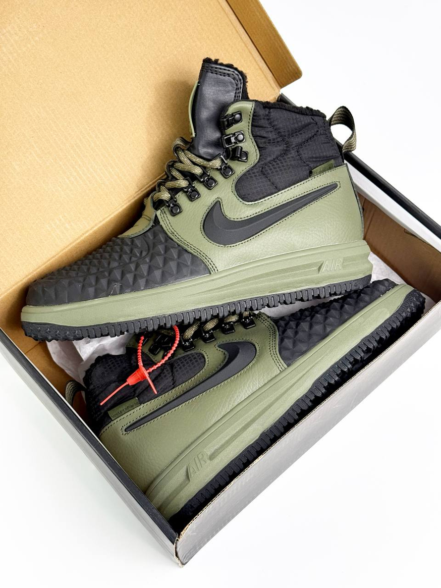 Кроссовки Nike LF 1 Duckboot на меху #B23 (зел.)