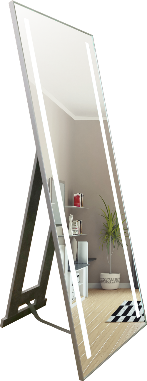 Зеркало напол. AZARIO Монреаль 600х1500 алюмип, c подсветкой и диммером, выкл датч движ 145347