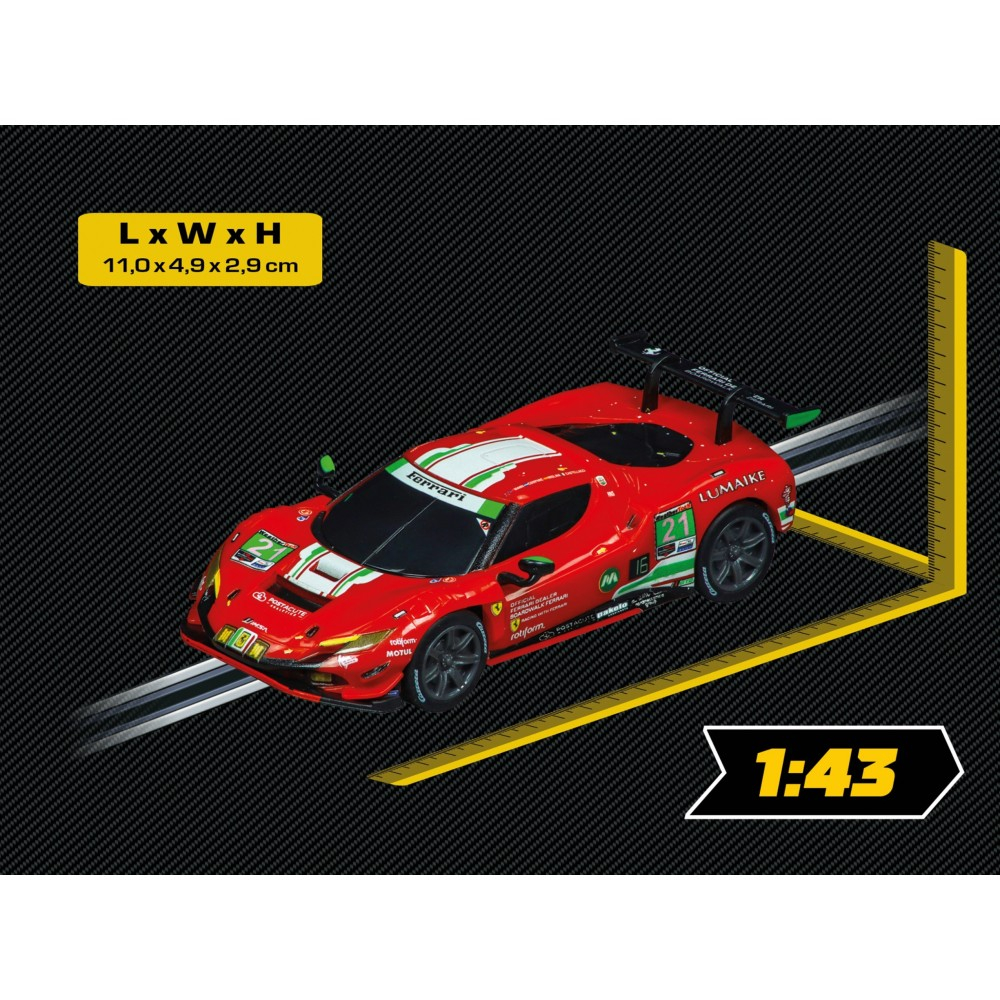 Carrera GO!!! - Ferrari 296 GT3 “AF Corse, No.21” 64242 => Carrera GO!!! - Ferrari 296 GT3 “AF Corse, No.21” 64242