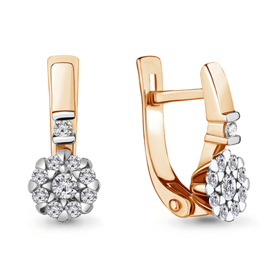 942414к Серьги из Золота с бриллиантами