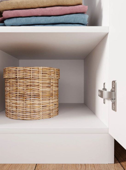 Шкаф-пенал Мори МШ 400 (ш402*г478*в2100мм), ЛДСП Белый