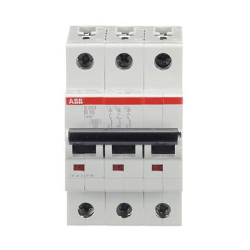 Автоматический выключатель ABB S203 3-полюсный B16 6кА