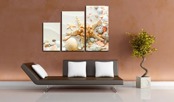 Модульная картина "Ракушки"