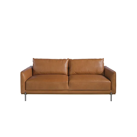 Трехместный диван Angel Cerda 5607-3P, коричневая кожа