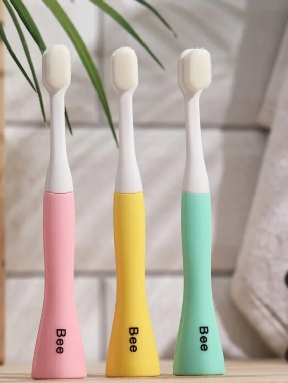 Зубная щётка, детская, 2-9 лет, 10 000 щетинок, ультрамягкая, синяя