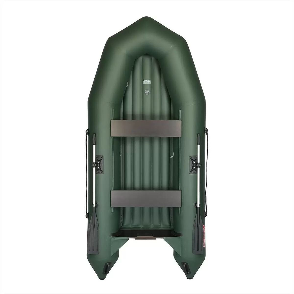 Лодка надувная для рыбалки Тонар Капитан 280Т серый