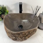 Раковина из речного камня RS-65275 48*38*15 0861