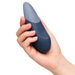 Темно-синий клиторальный вибратор 14,2см Womanizer Vibe Blue WZFS1SG6