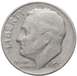 1 дайм (10 центов) 1953. США (D) VF Серебро