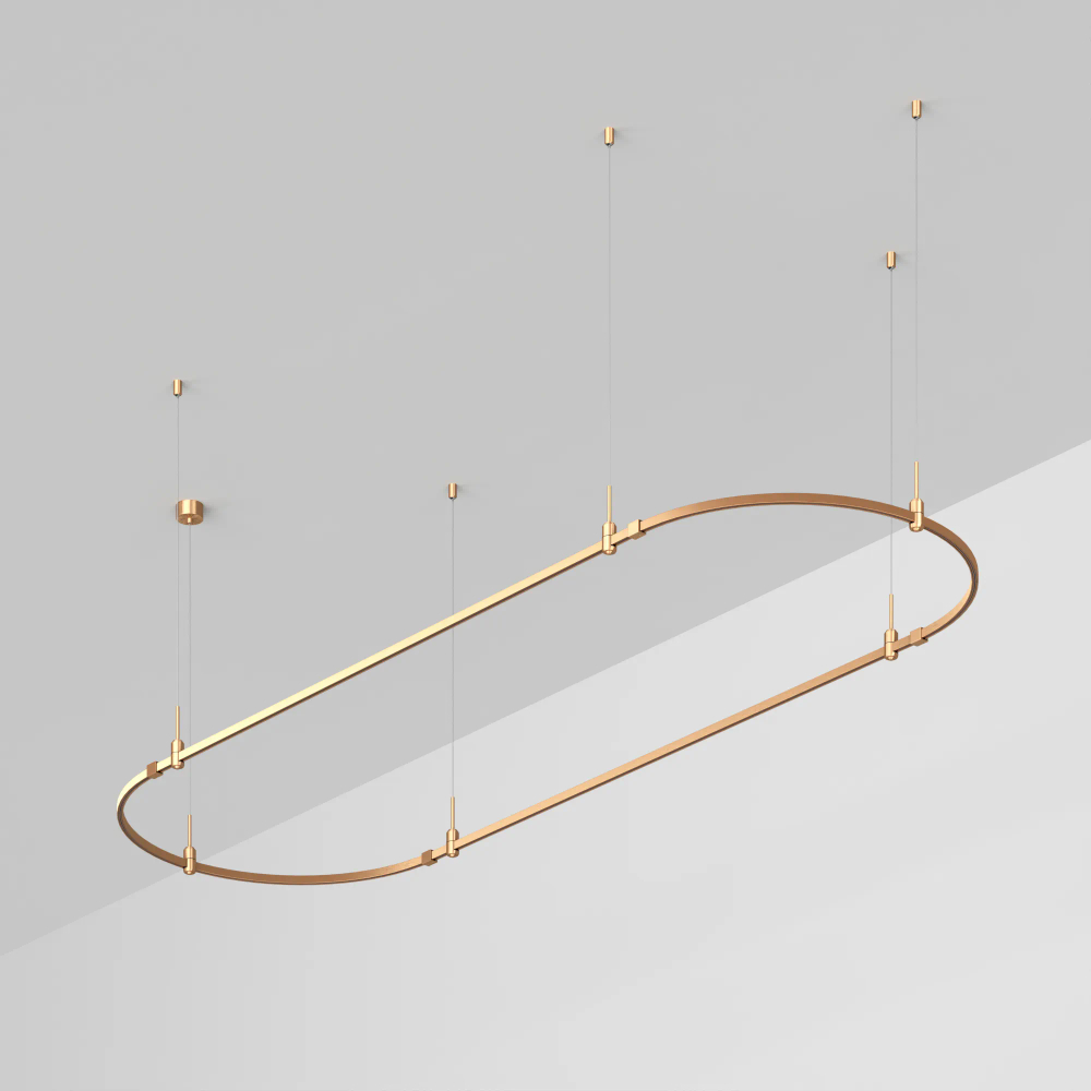 Основание ART-APRIORI-OVAL-HANG-3000x1000 (GD) (Arlight, IP20 Металл, 3 года) 048501